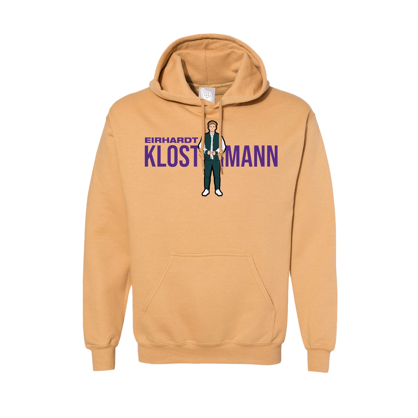 Hoodie — Player Name in Vegas Gold