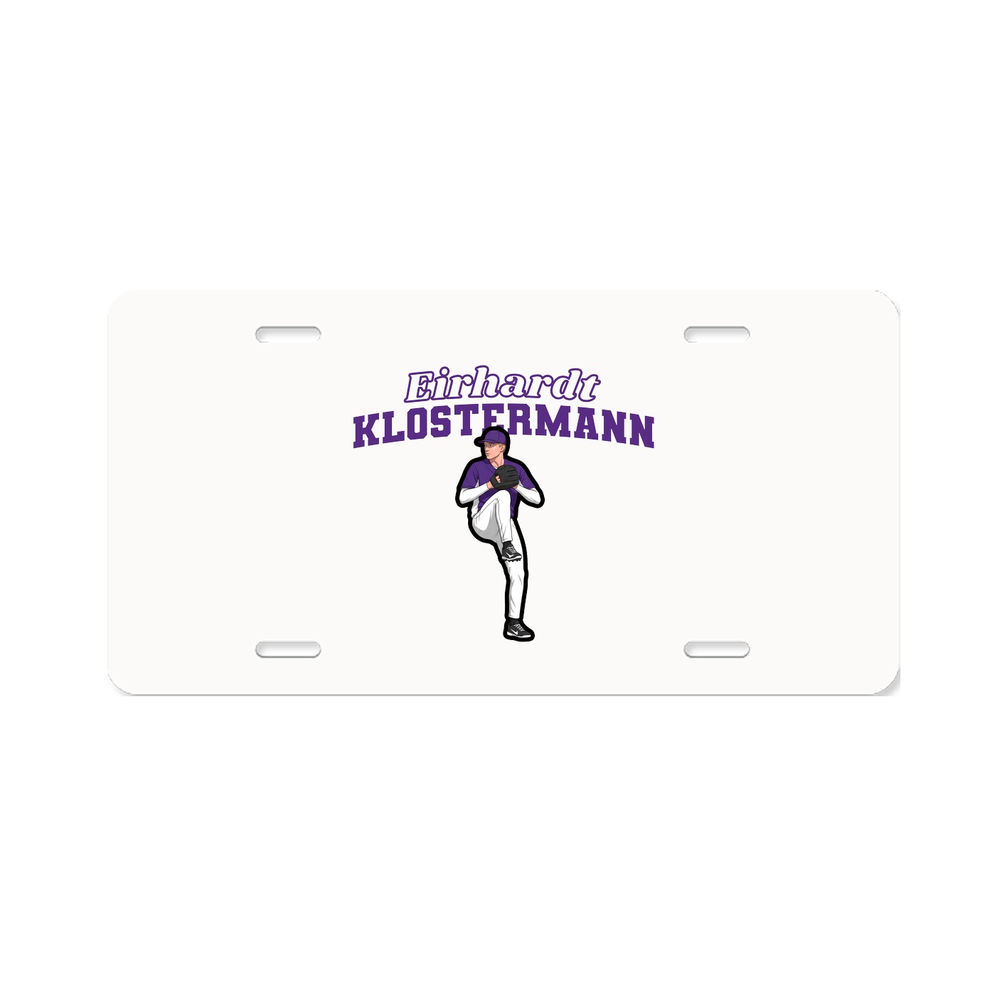 License Plate — Name Arch in Classic