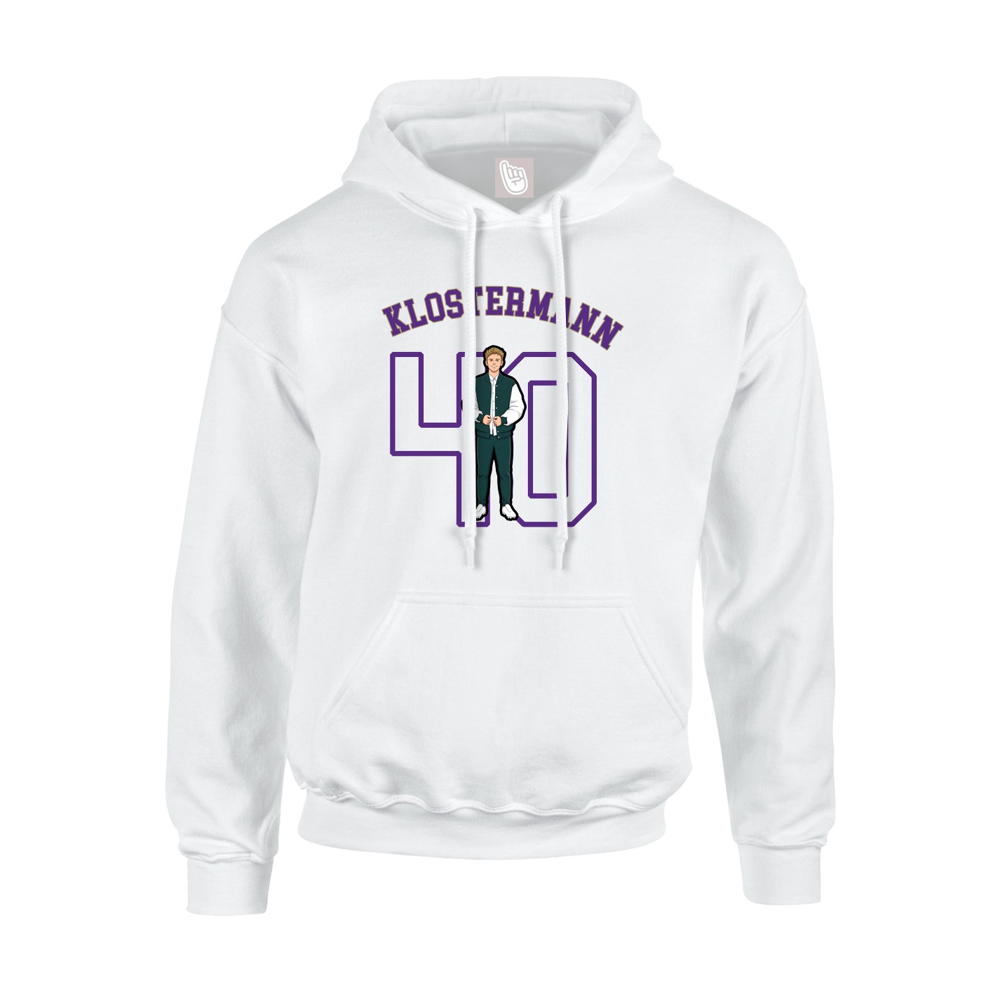 Youth Hoodie — Shirsey Arch in White