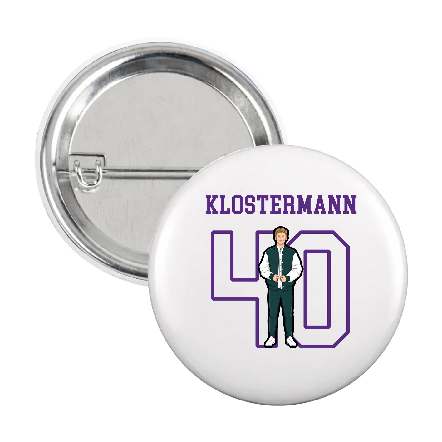 Game Day Button — Shirsey in White