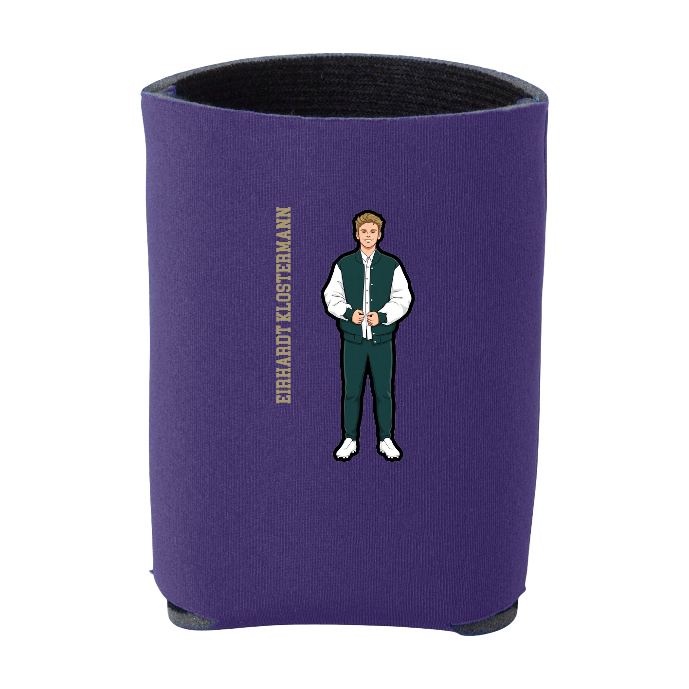 Can Holder — Name Vertical in Purple