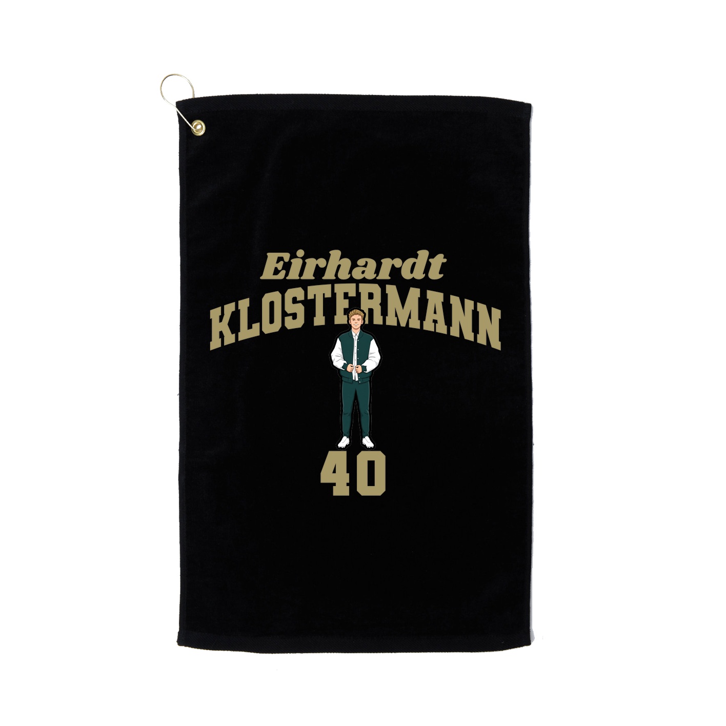 Golf Towel — Signature Arch in Black