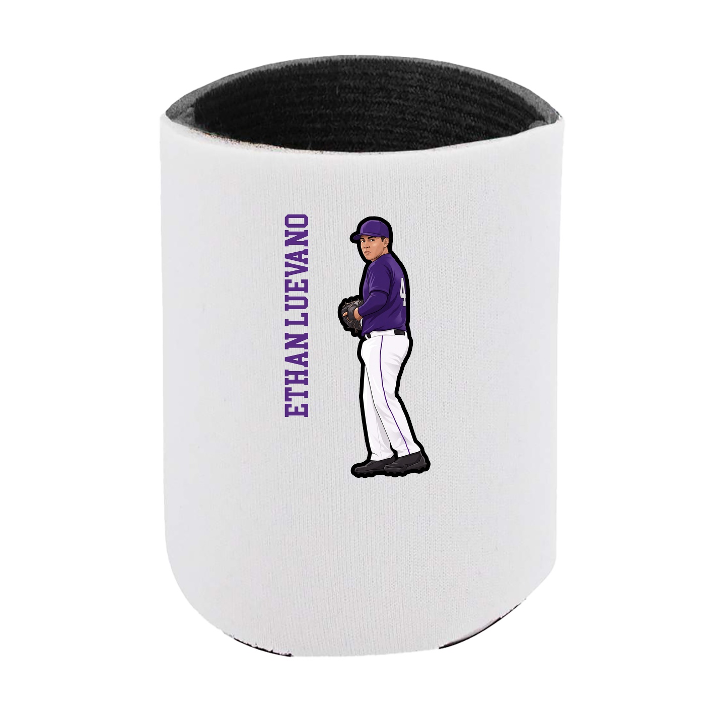 Can Holder — Name Vertical in White