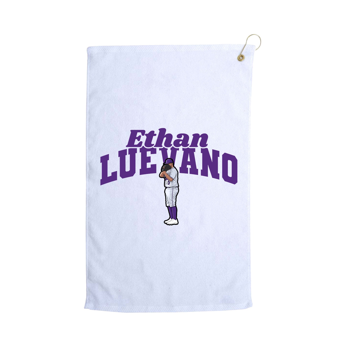 Golf Towel — Signature Arch in White
