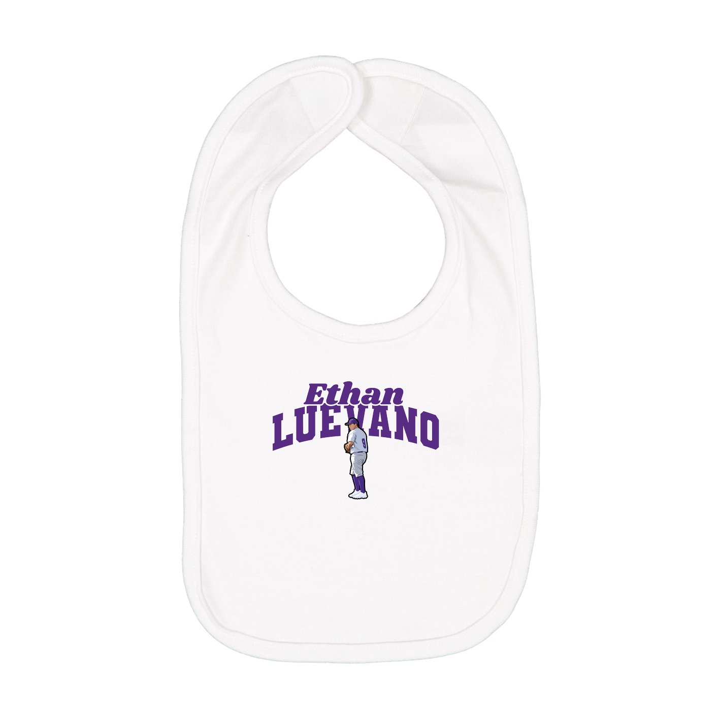 Infant Bib — Signature Arch in White