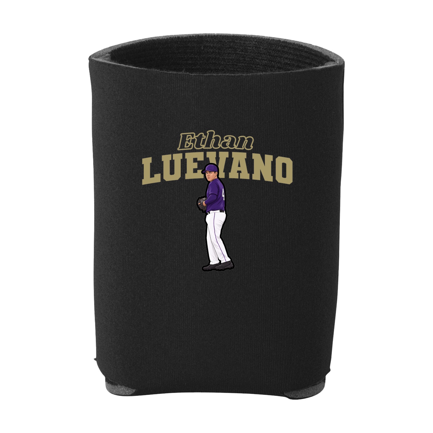 Can Holder — Name Arch in Black