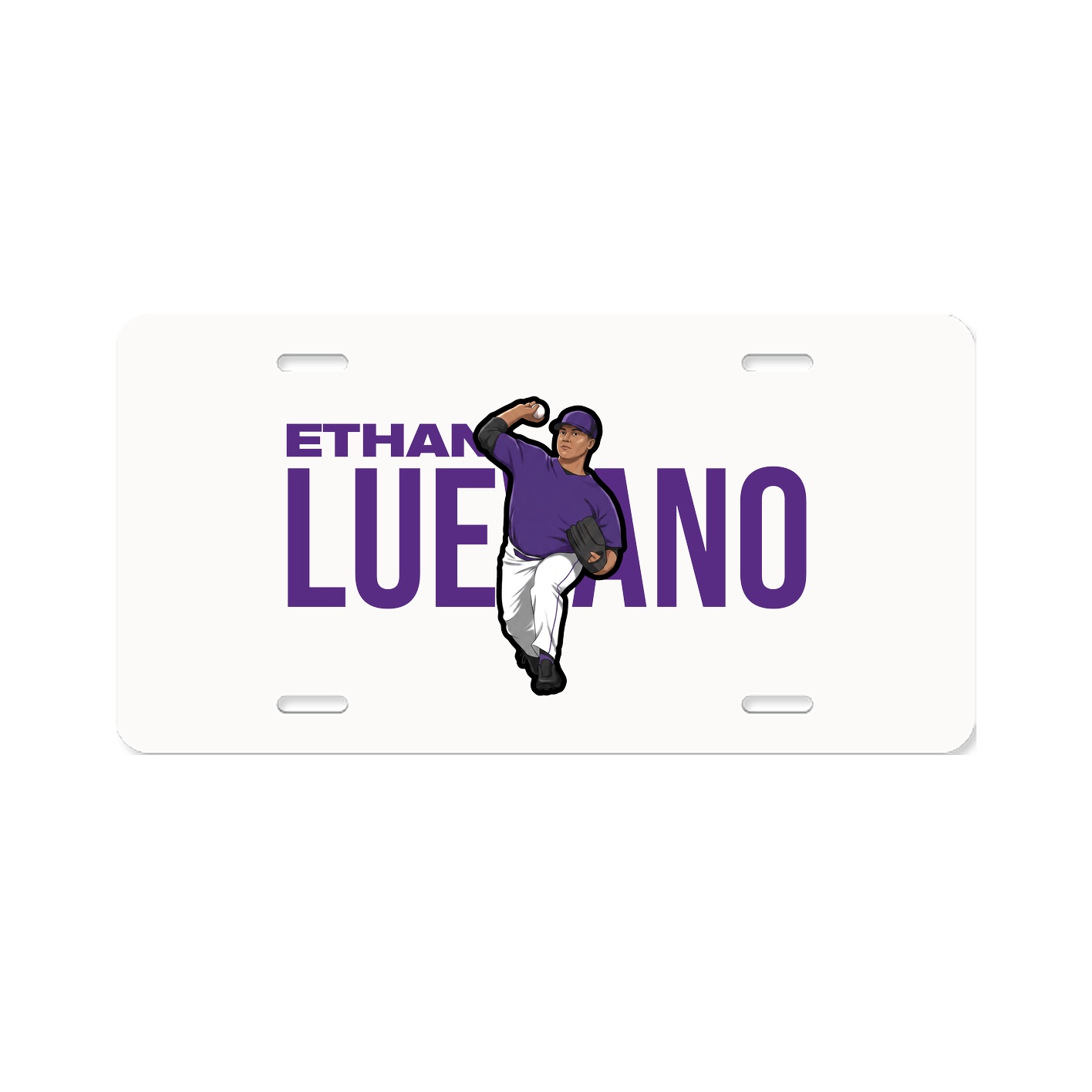 License Plate — Player Name in Classic