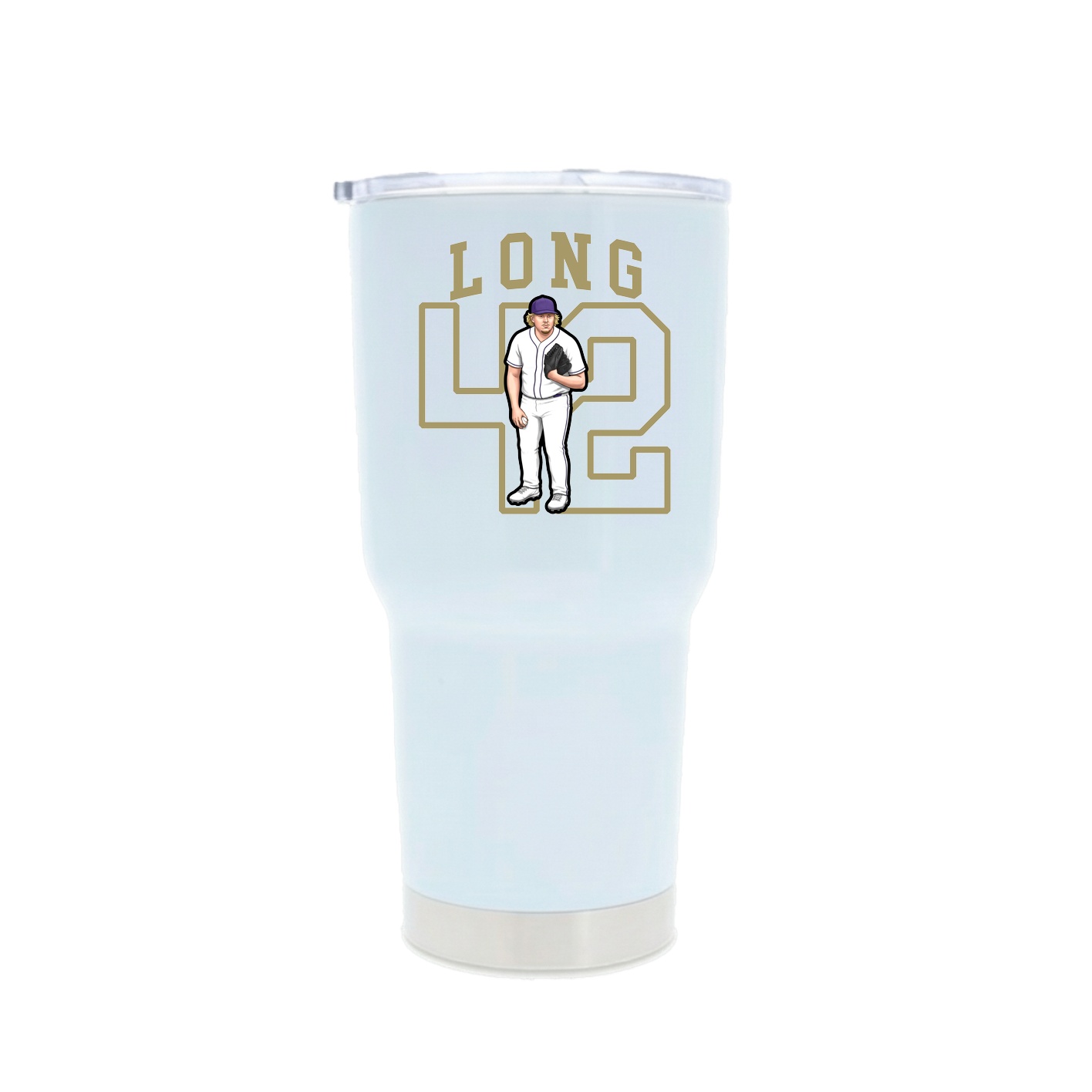 30oz Stainless Steel Tumbler — Shirsey in White