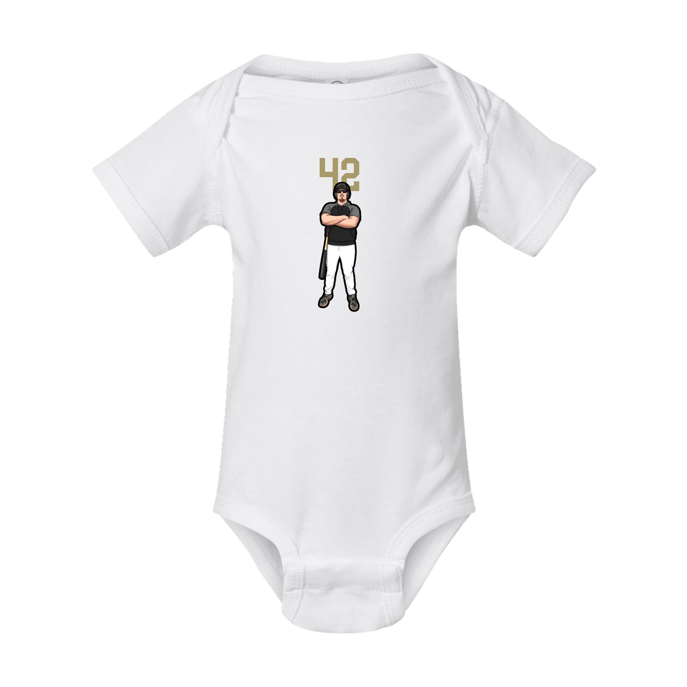 Baby Onesie — Number Top in White