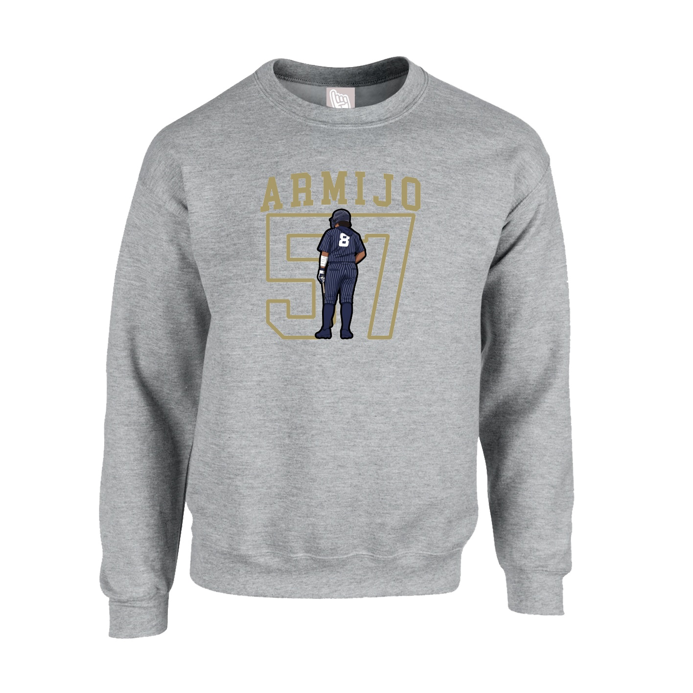 Fleece Crew — Shirsey in Grey