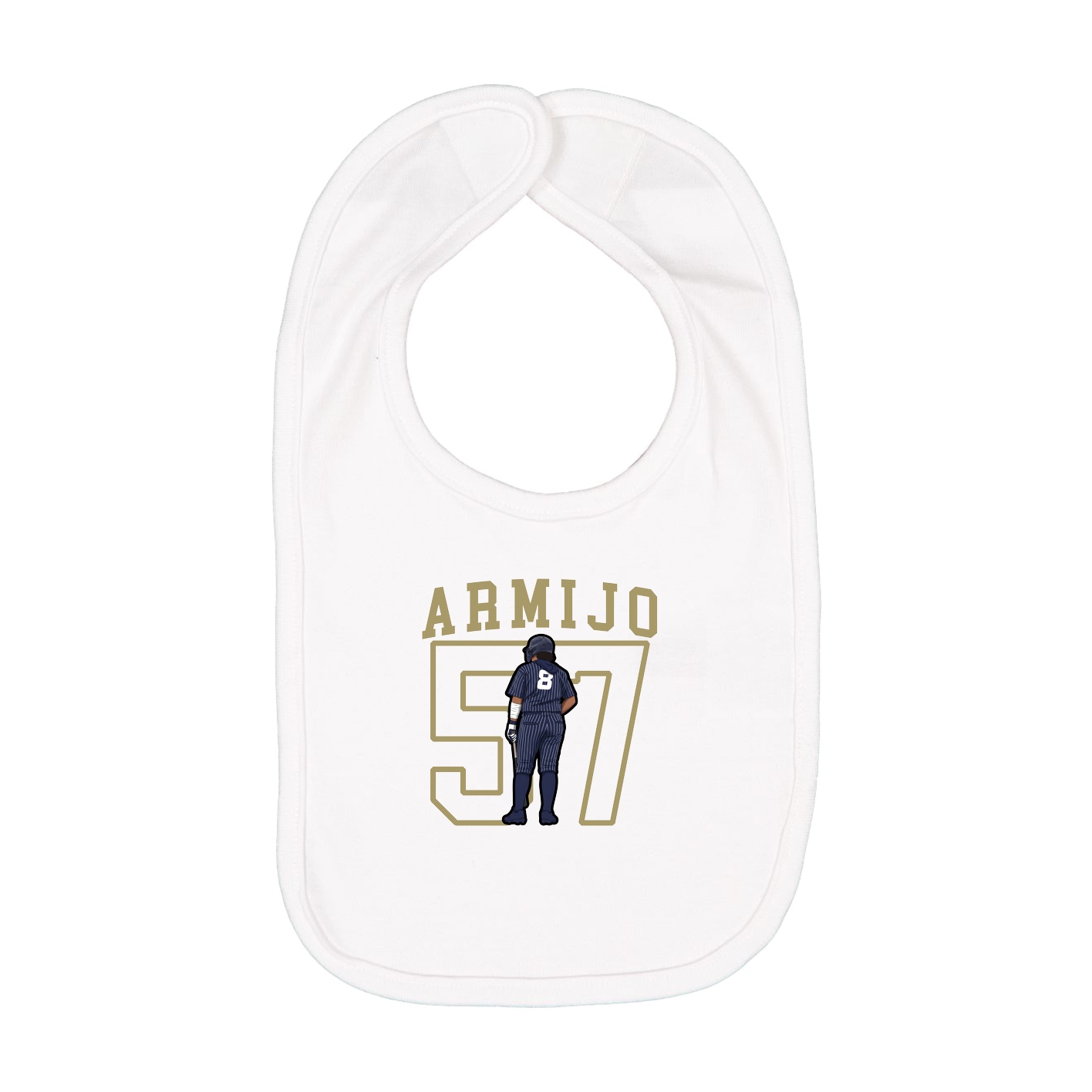 Infant Bib — Shirsey in White