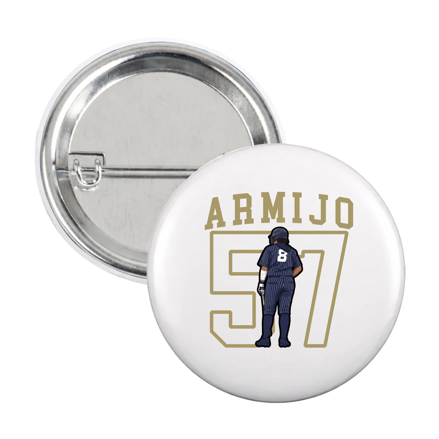 Game Day Button — Shirsey in White