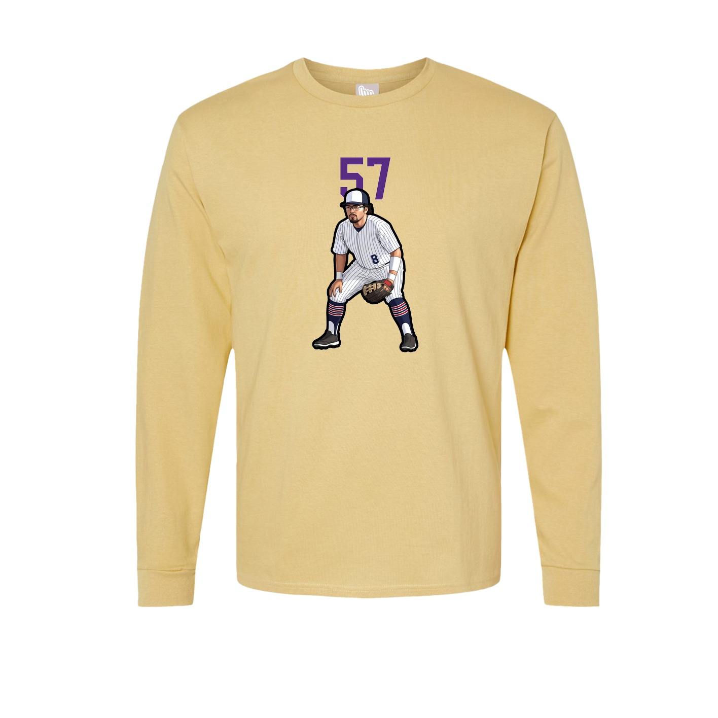 Long Sleeve Tee — Number Top in Vegas Gold