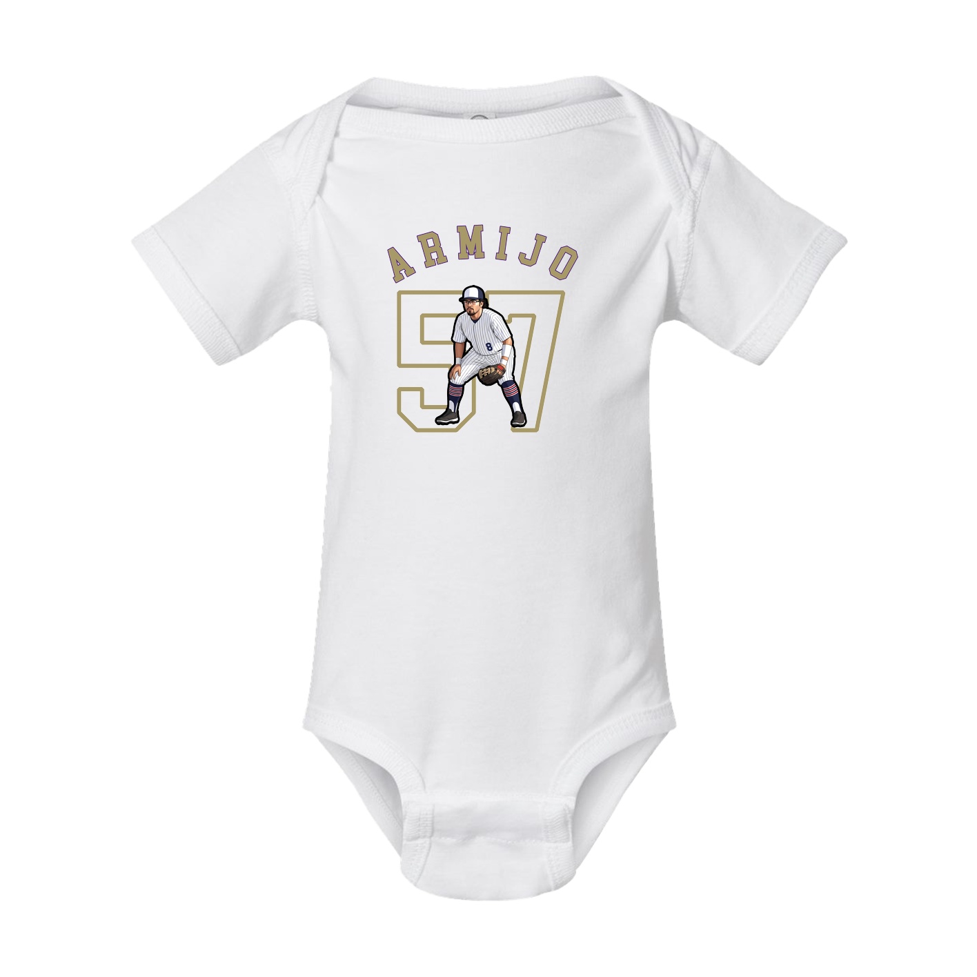 Baby Onesie — Shirsey Arch in White