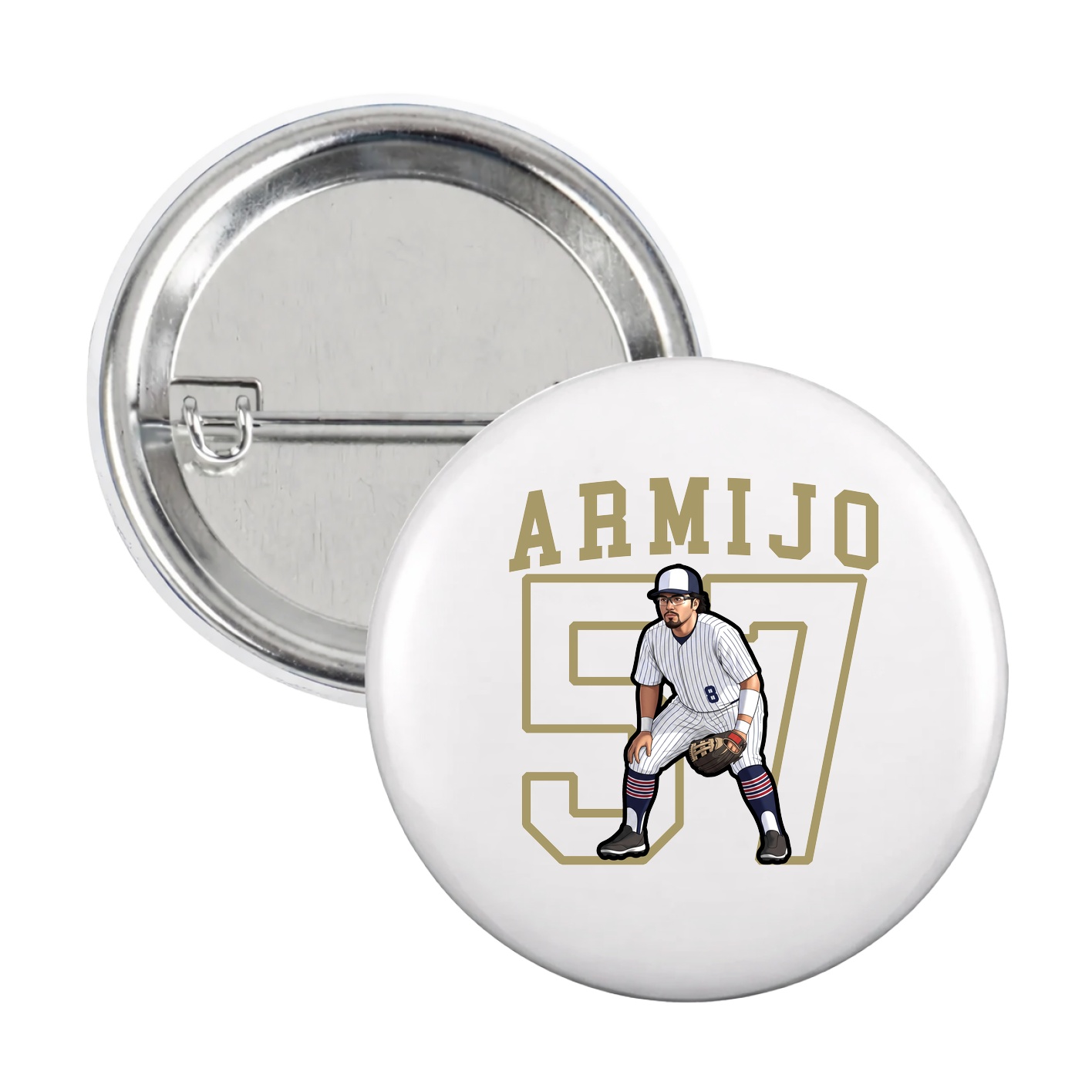Game Day Button — Shirsey in White
