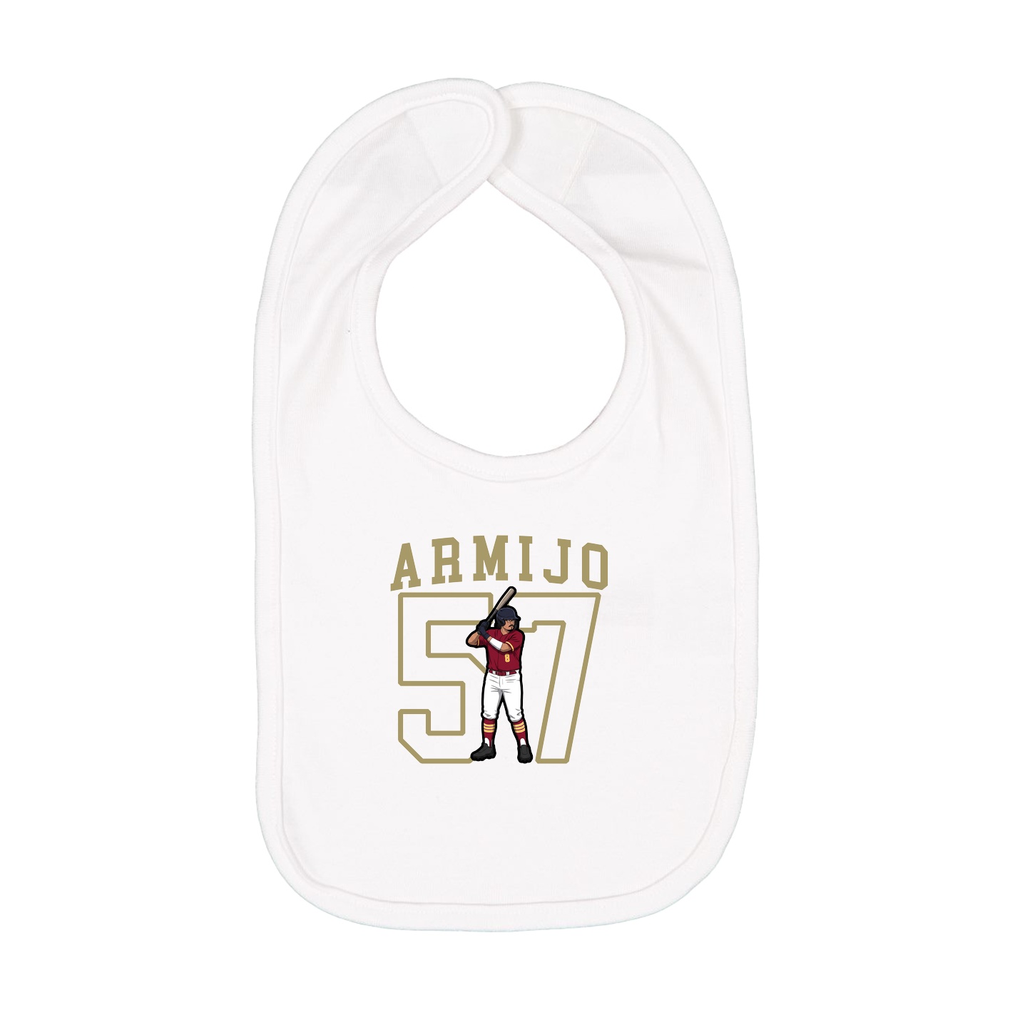Infant Bib — Shirsey in White