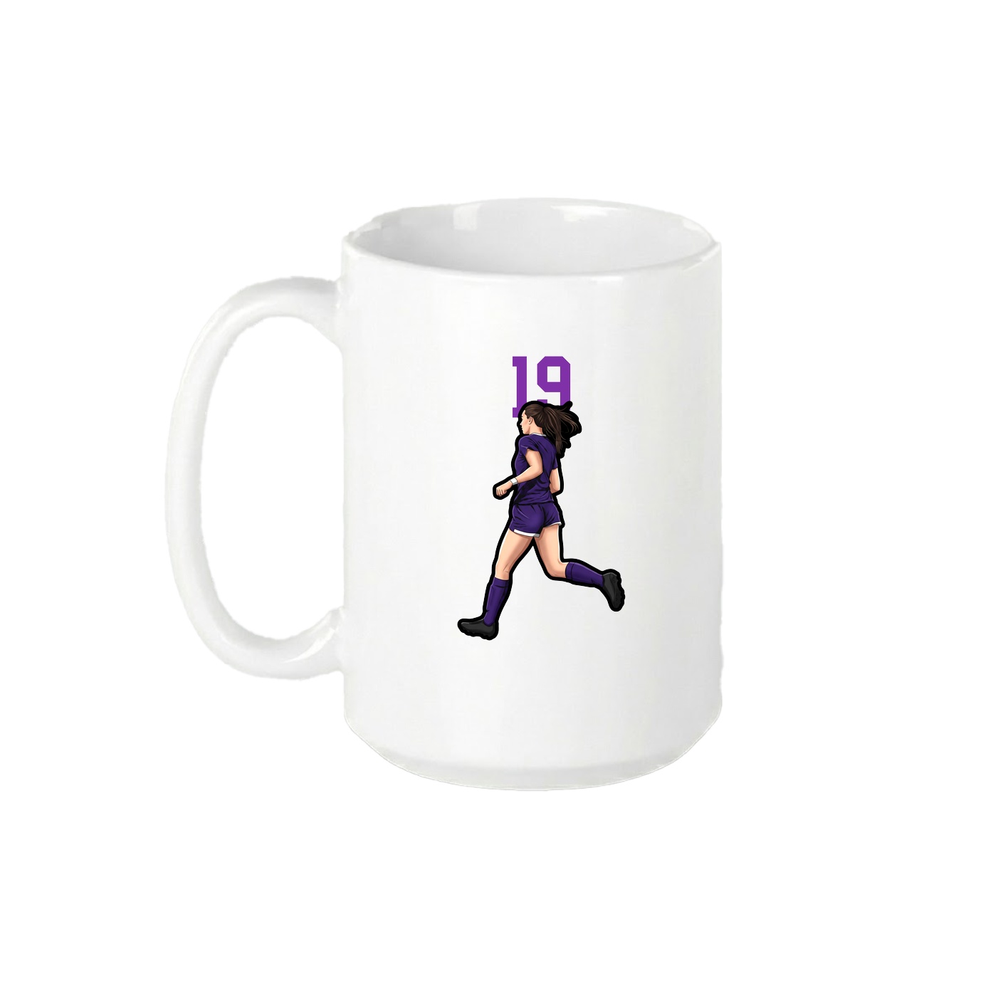15oz Coffee Mug — Number Top in White
