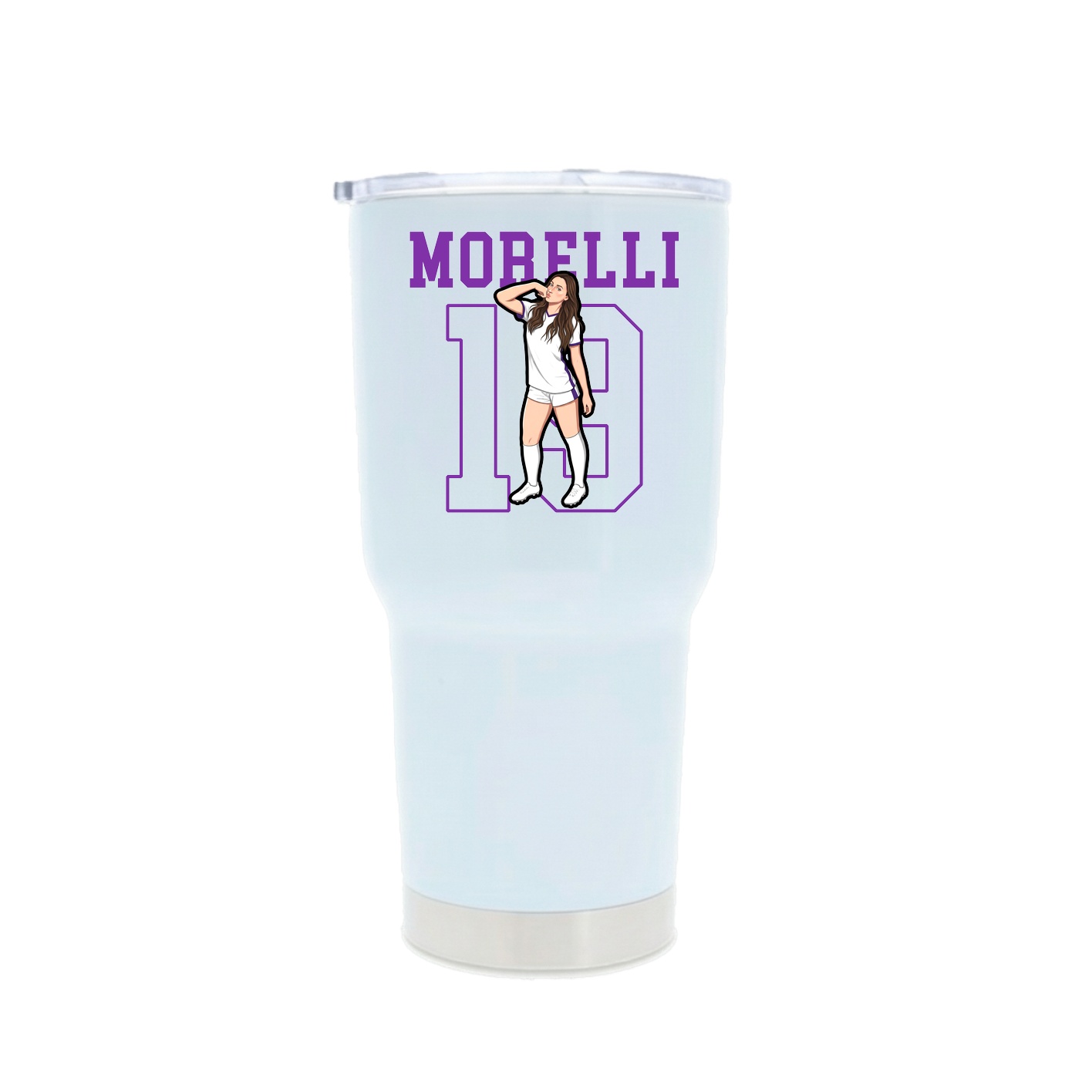 30oz Stainless Steel Tumbler — Shirsey in White