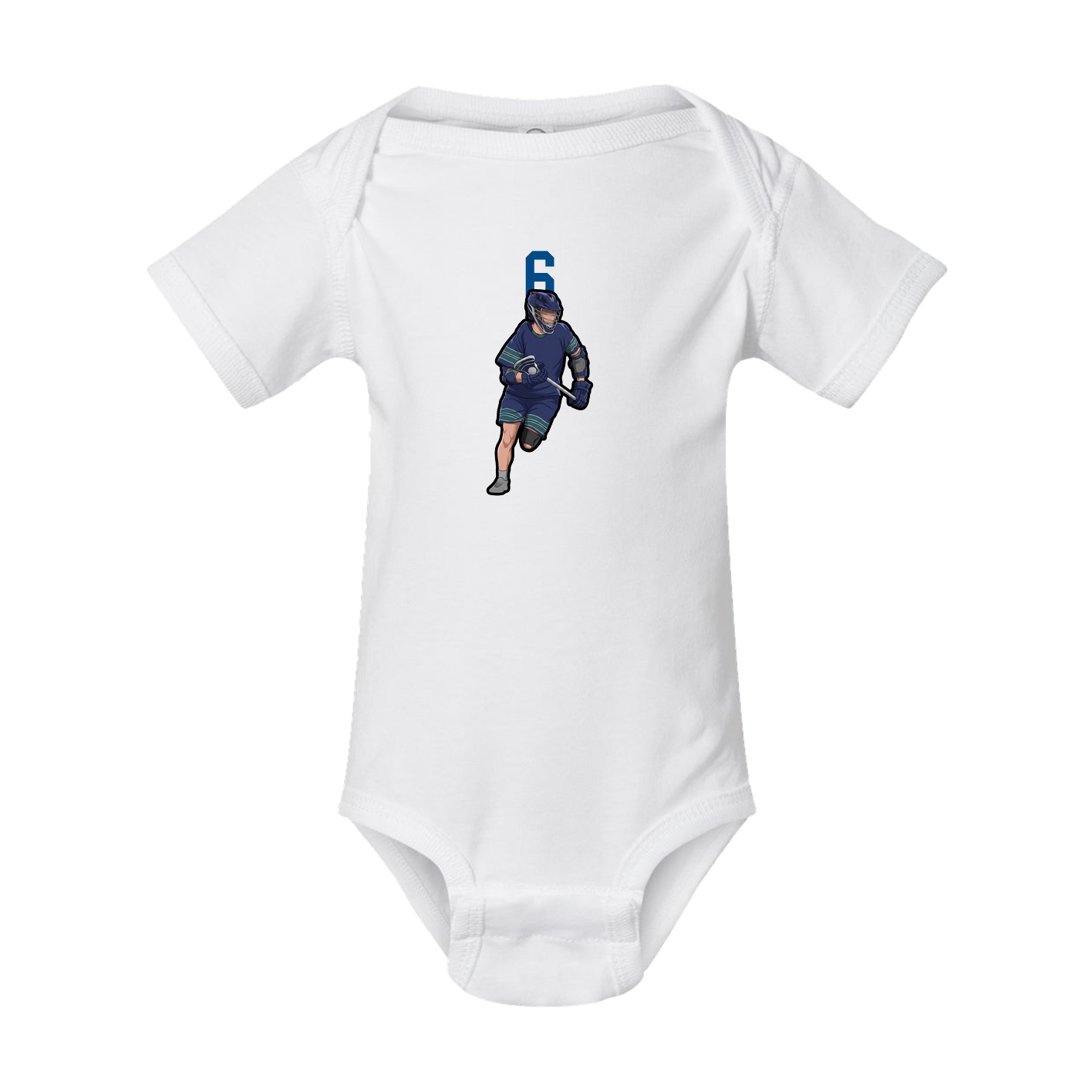 Baby Onesie — Number Top in White