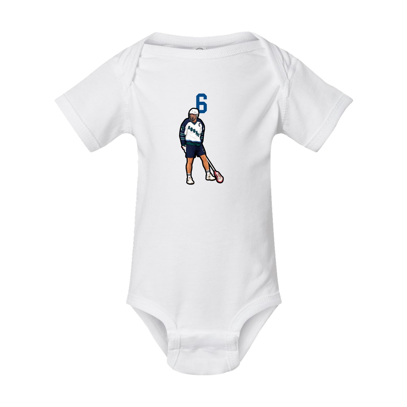 Baby Onesie — Number Top in White