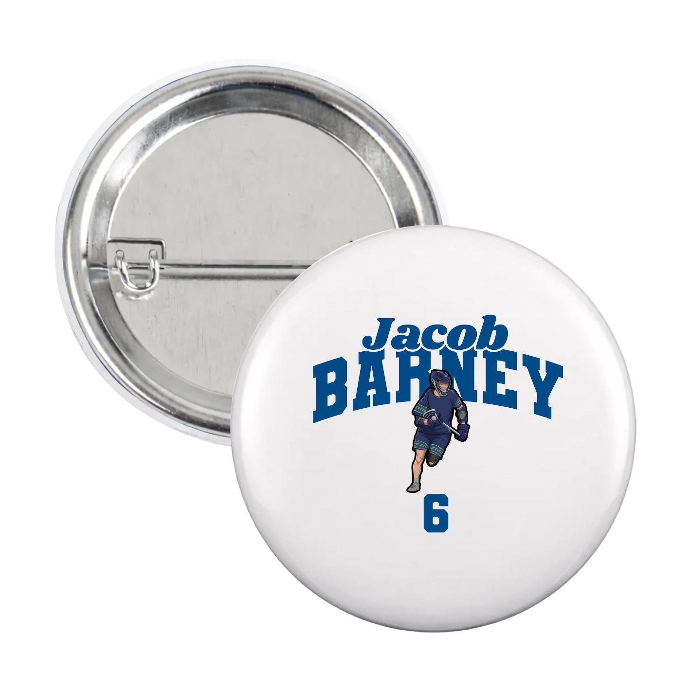 Game Day Button — Signature Arch in White