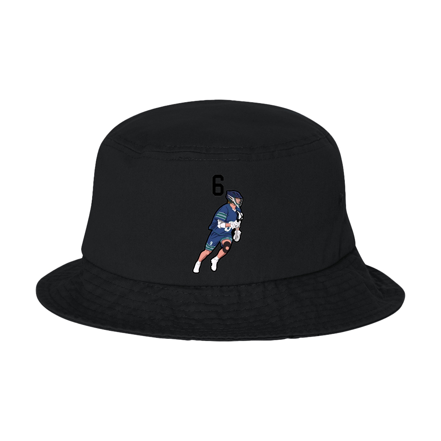 Bucket Cap — Number Top in Black