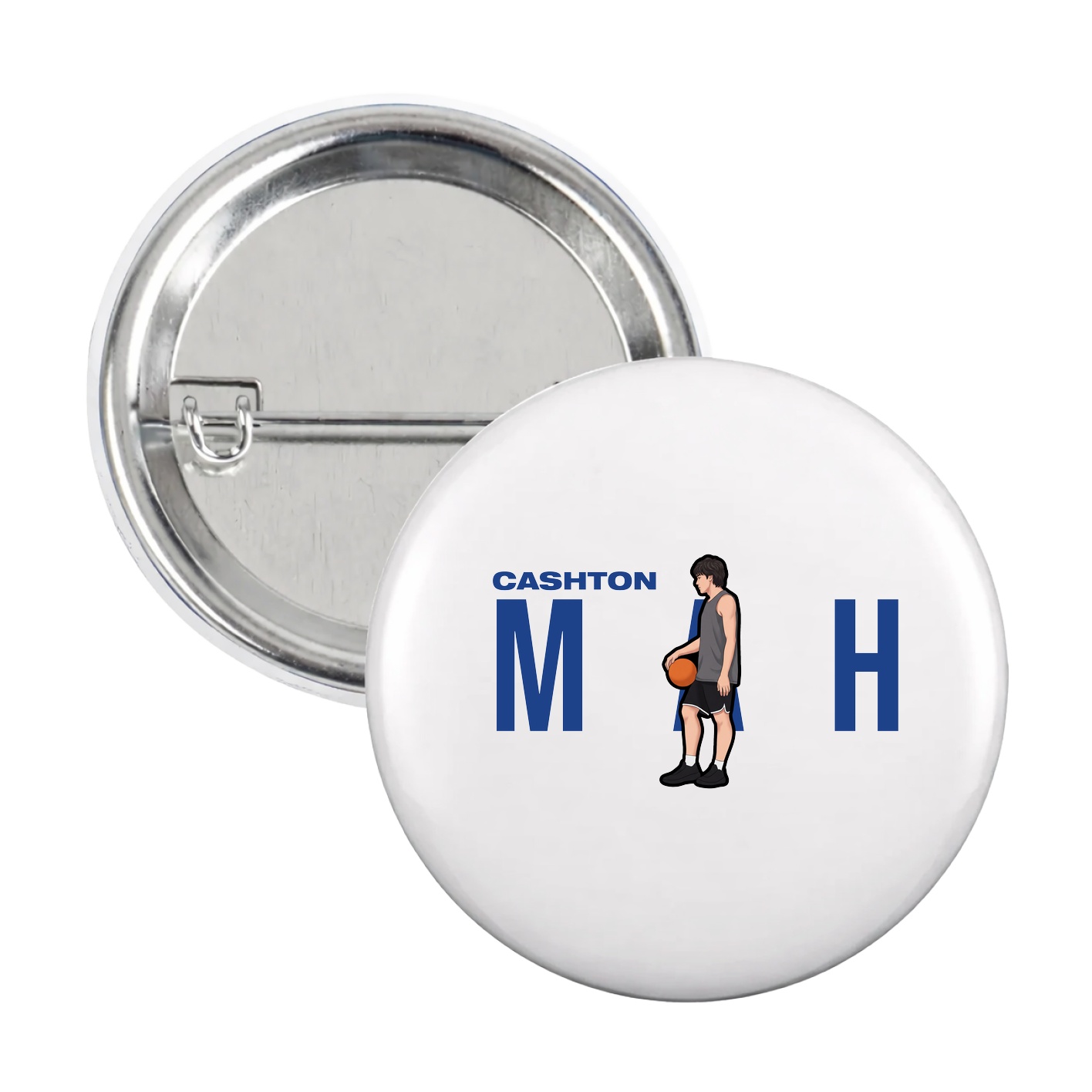 Game Day Button — Player Name in White