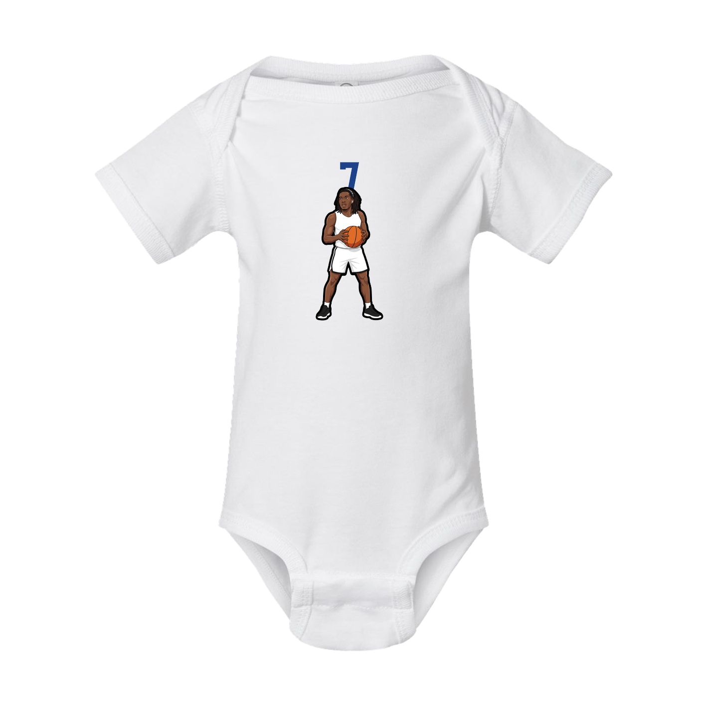 Baby Onesie — Number Top in White