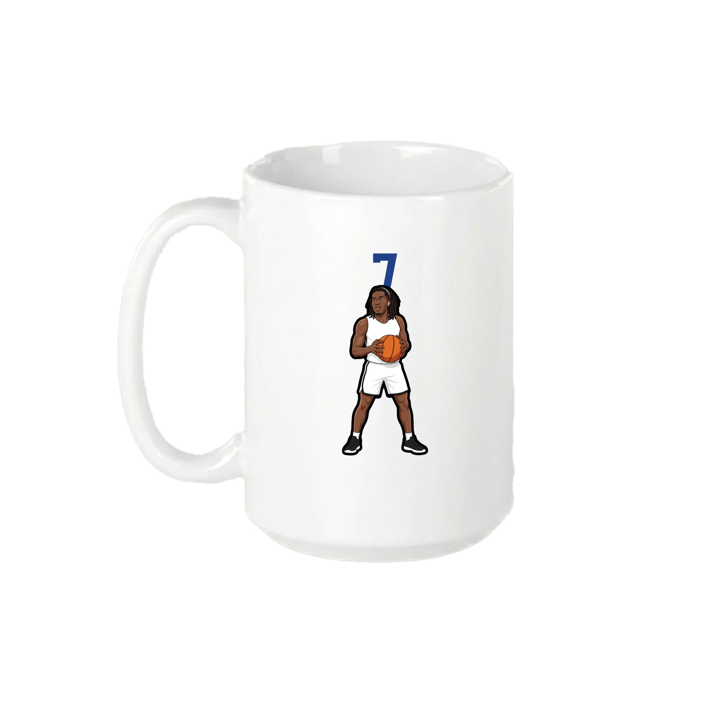 15oz Coffee Mug — Number Top in White