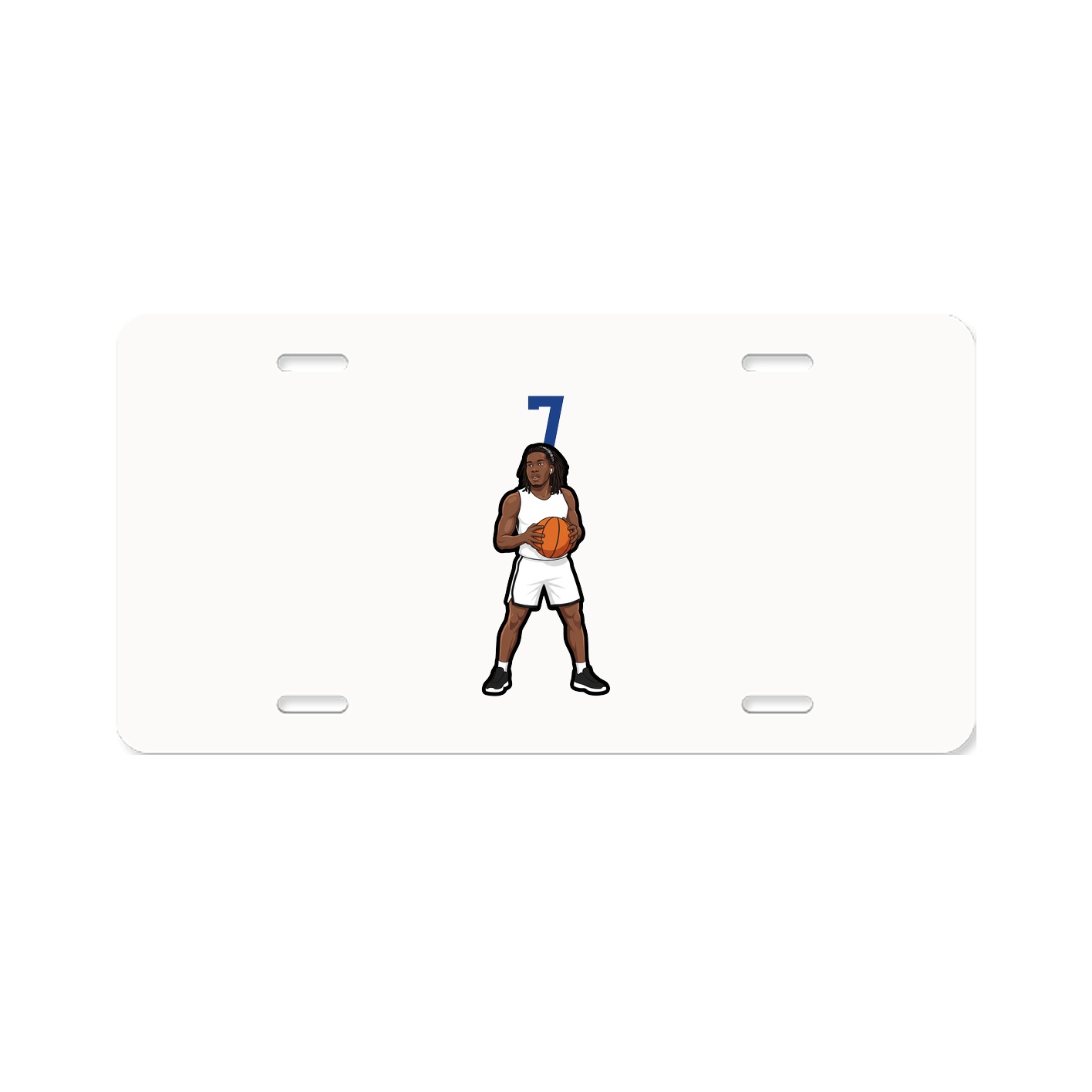 License Plate — Number Top in Classic