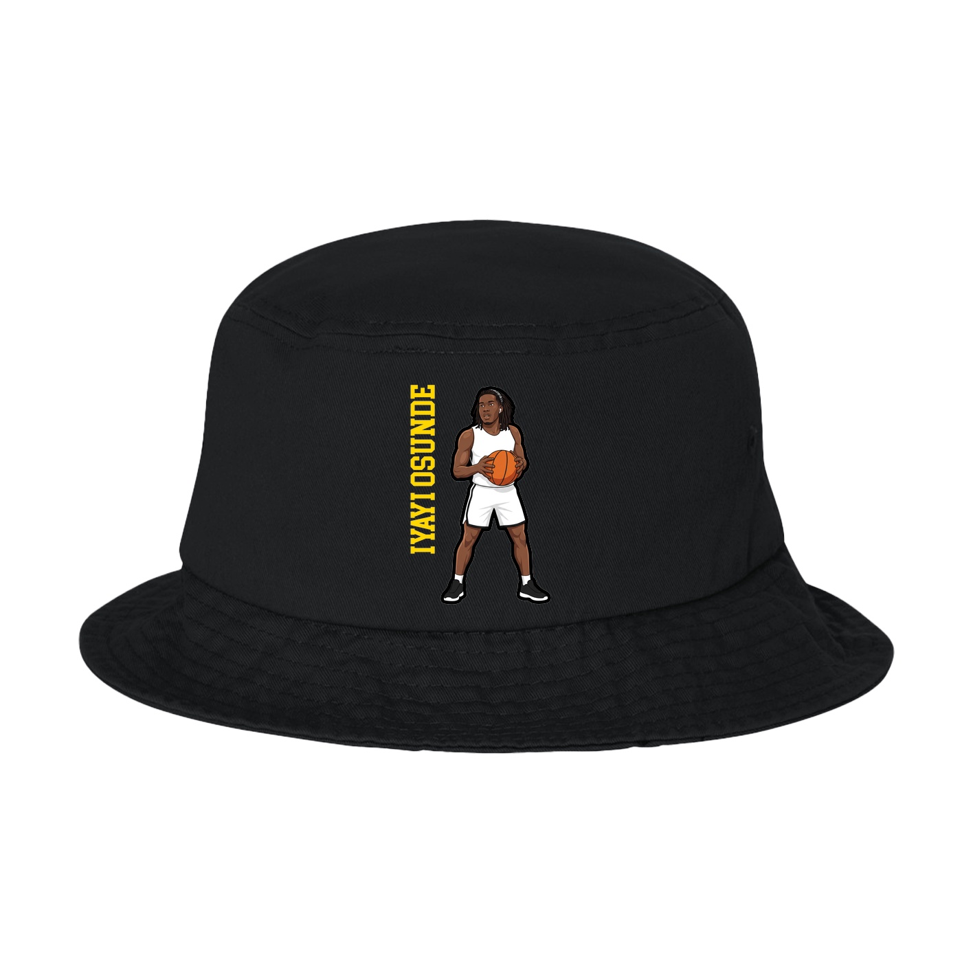 Bucket Cap — Name Vertical in Black