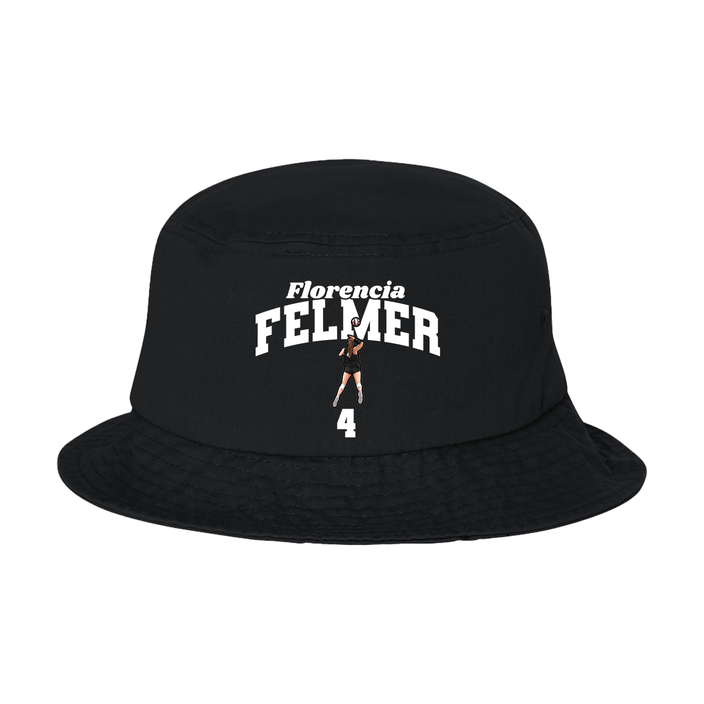 Bucket Cap — Signature Arch in Black