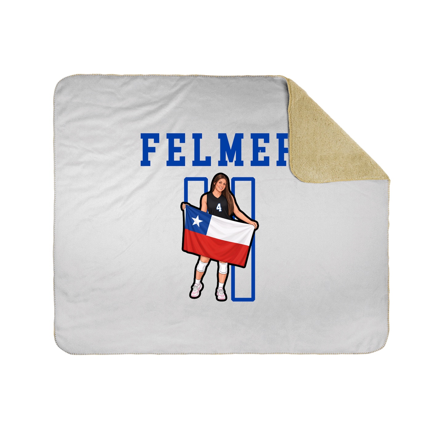 Throw Blanket — Shirsey in White