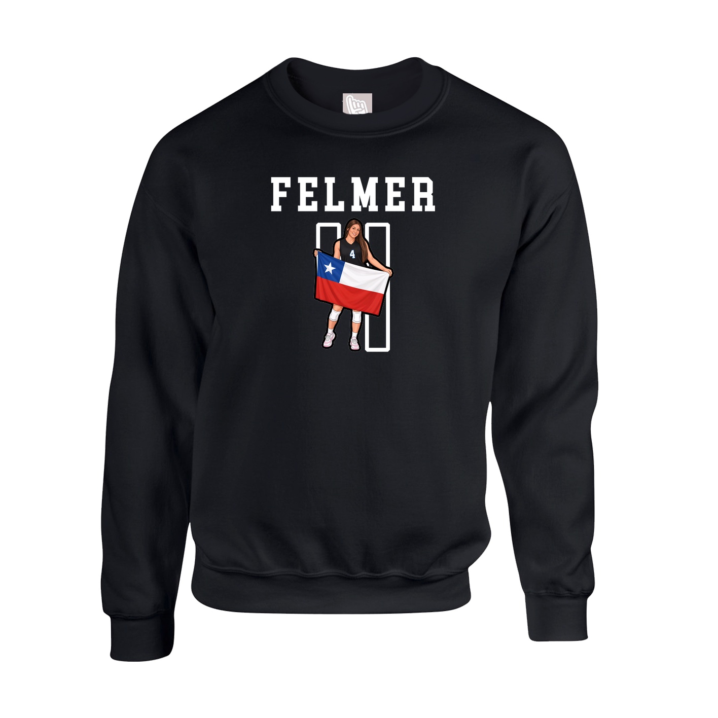 Fleece Crew — Shirsey in Black
