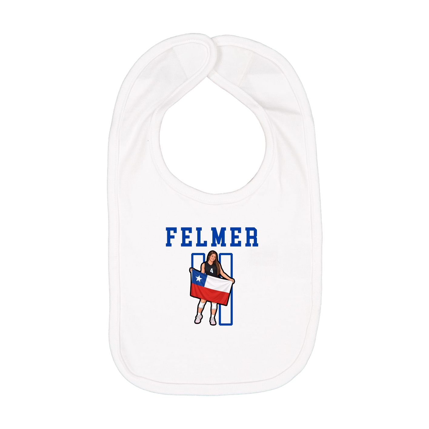 Infant Bib — Shirsey in White