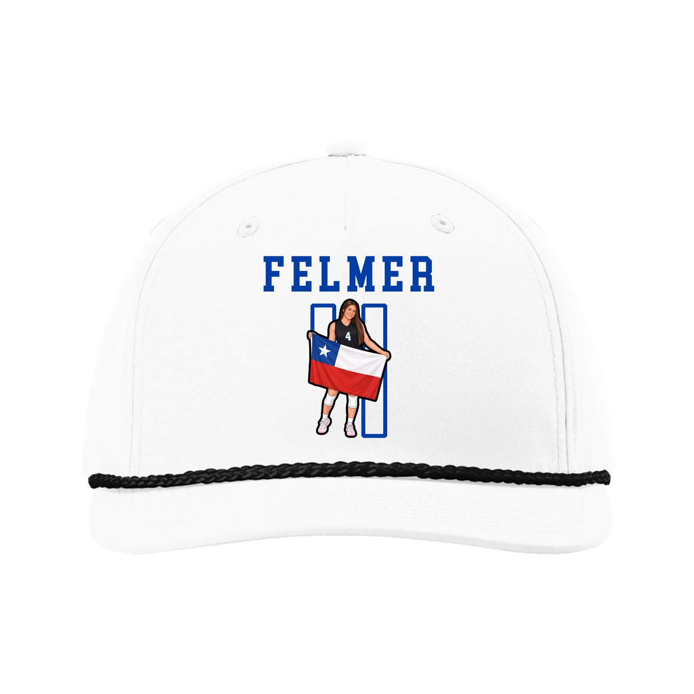 Five-Panel Classic Rope Cap — Shirsey in White