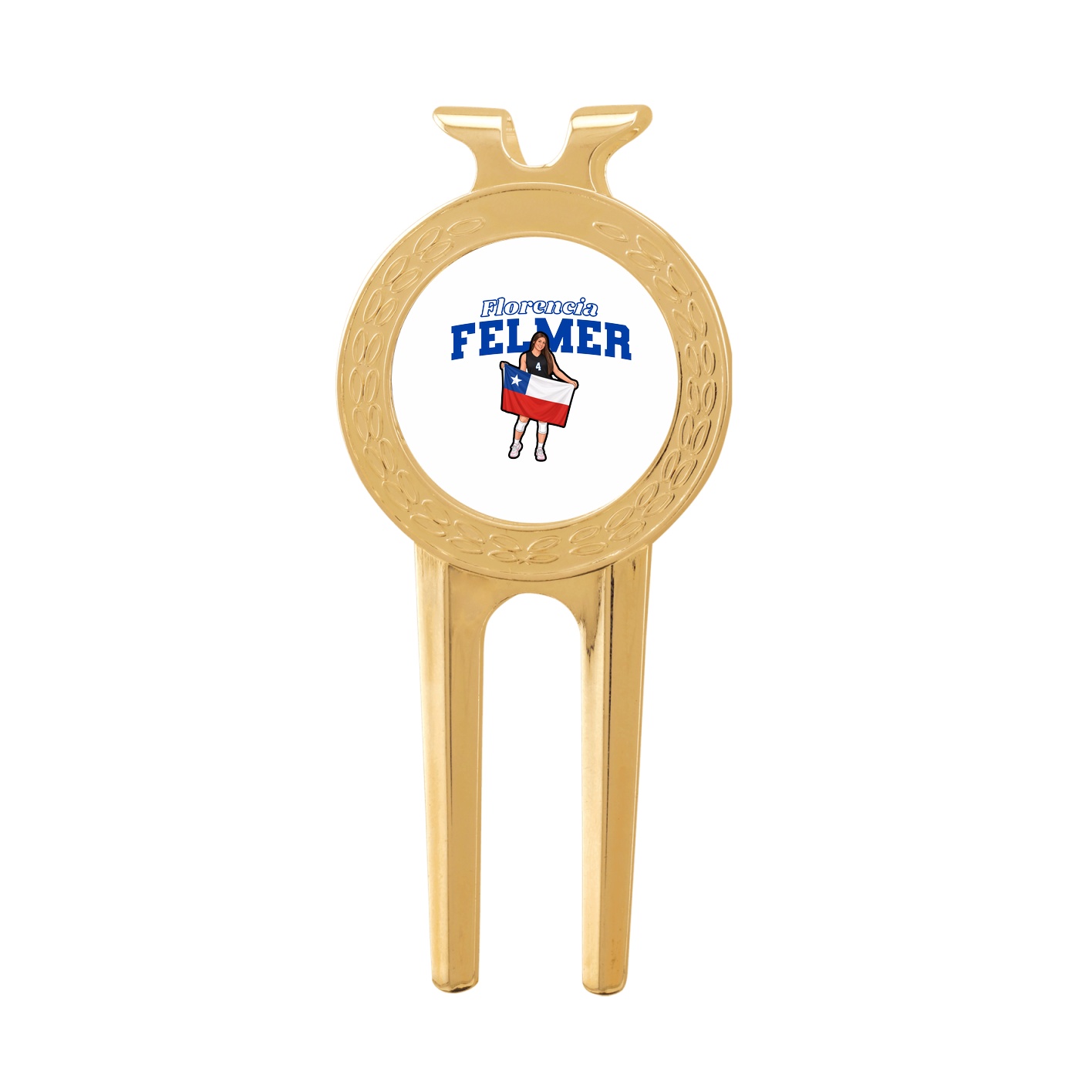 Divot Tool with Ball Marker — Name Arch in Classic
