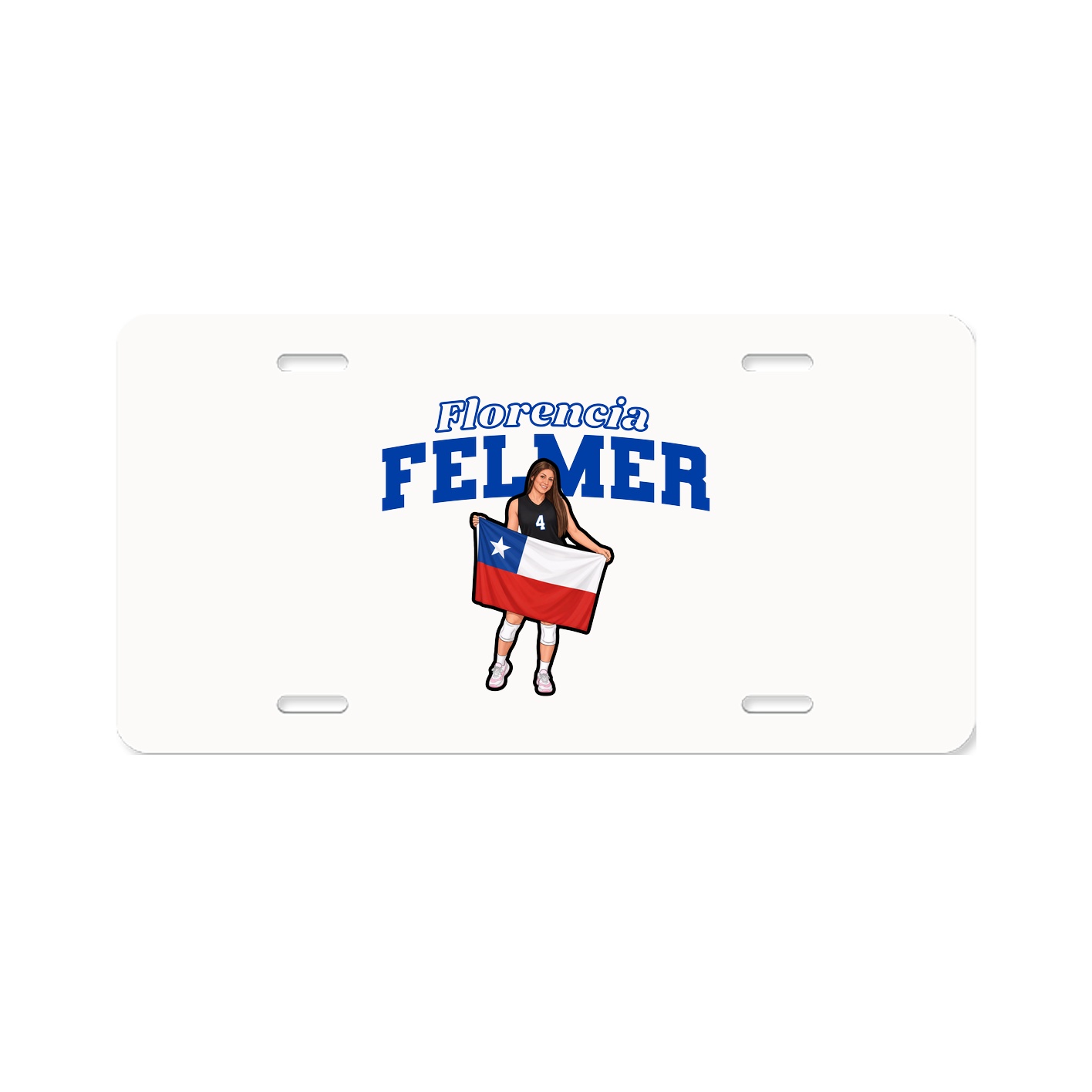 License Plate — Name Arch in Classic