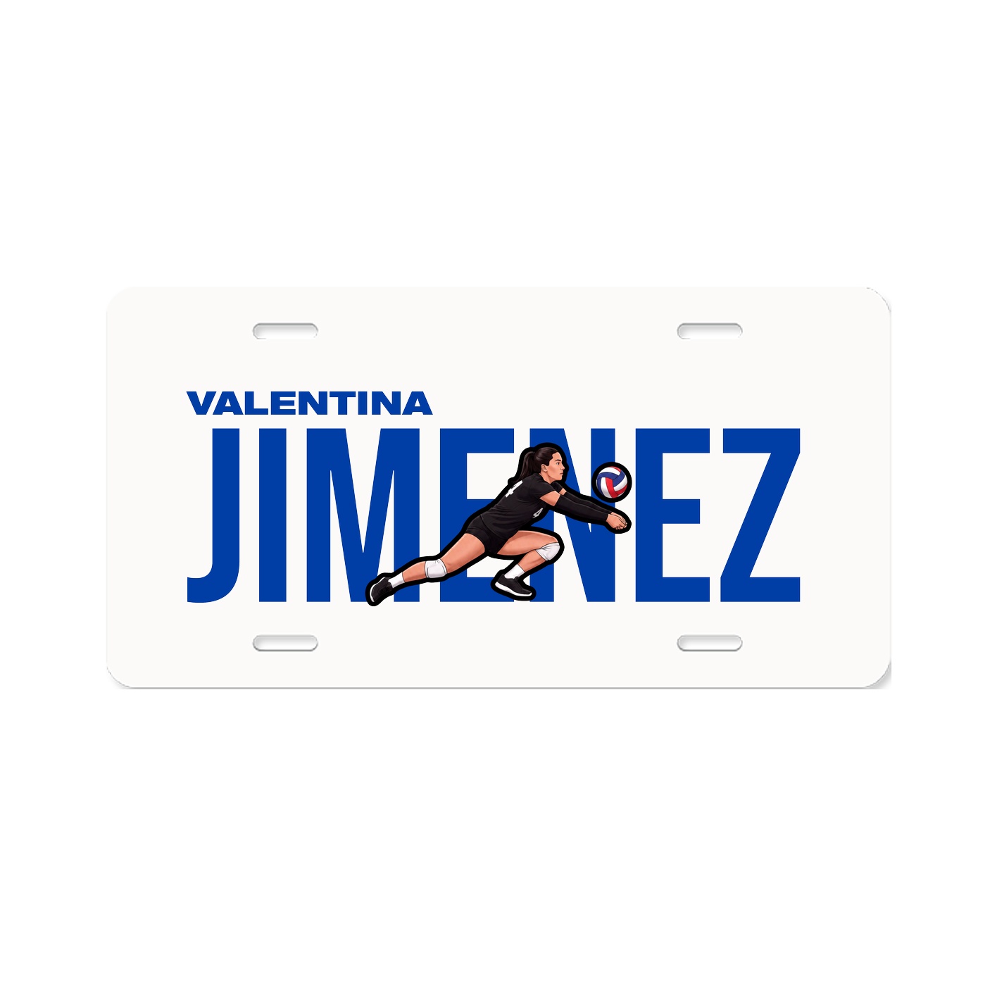 License Plate — Player Name in Classic