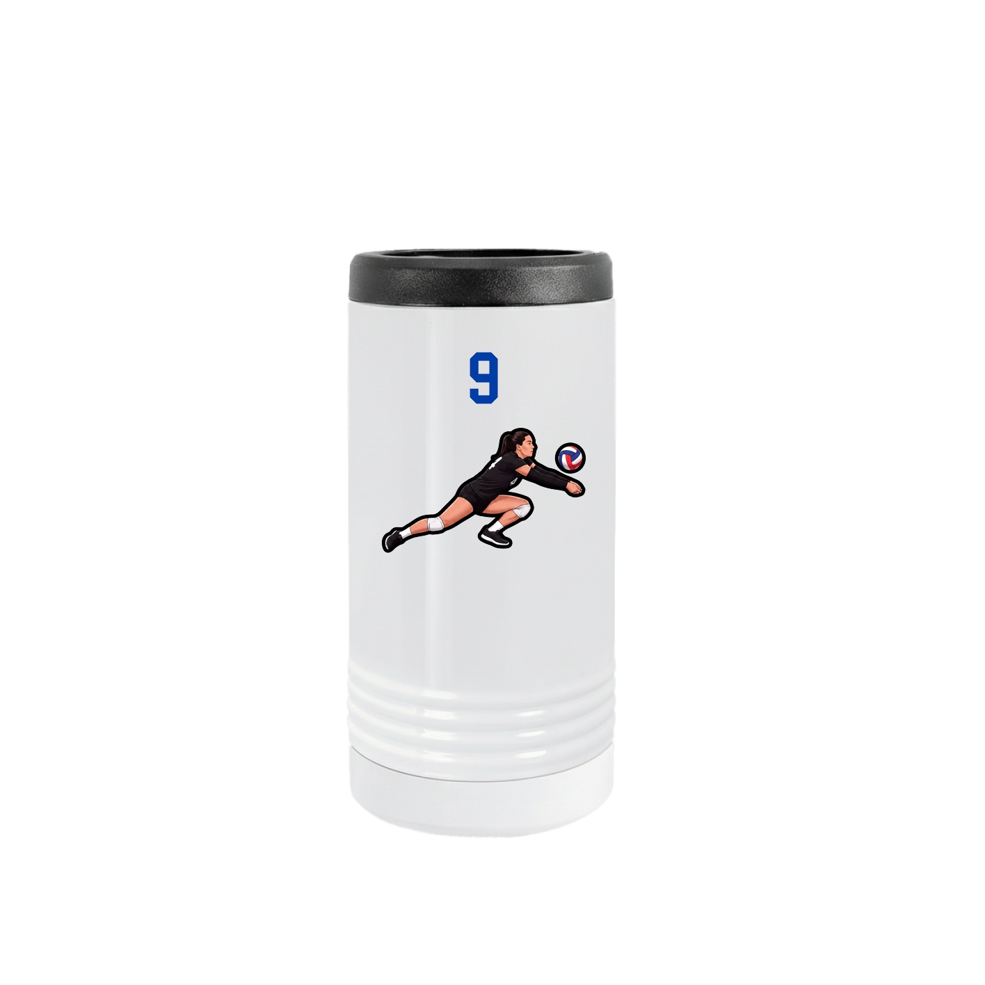 Slim Beverage Holder — Number Top in White