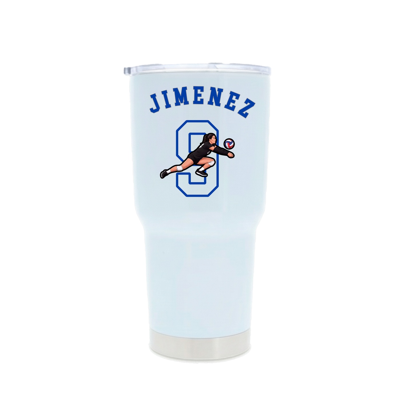 30oz Stainless Steel Tumbler — Shirsey Arch in White