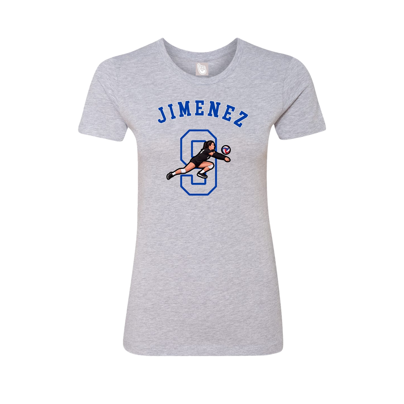 Fitted Women's Tee — Shirsey Arch in Grey