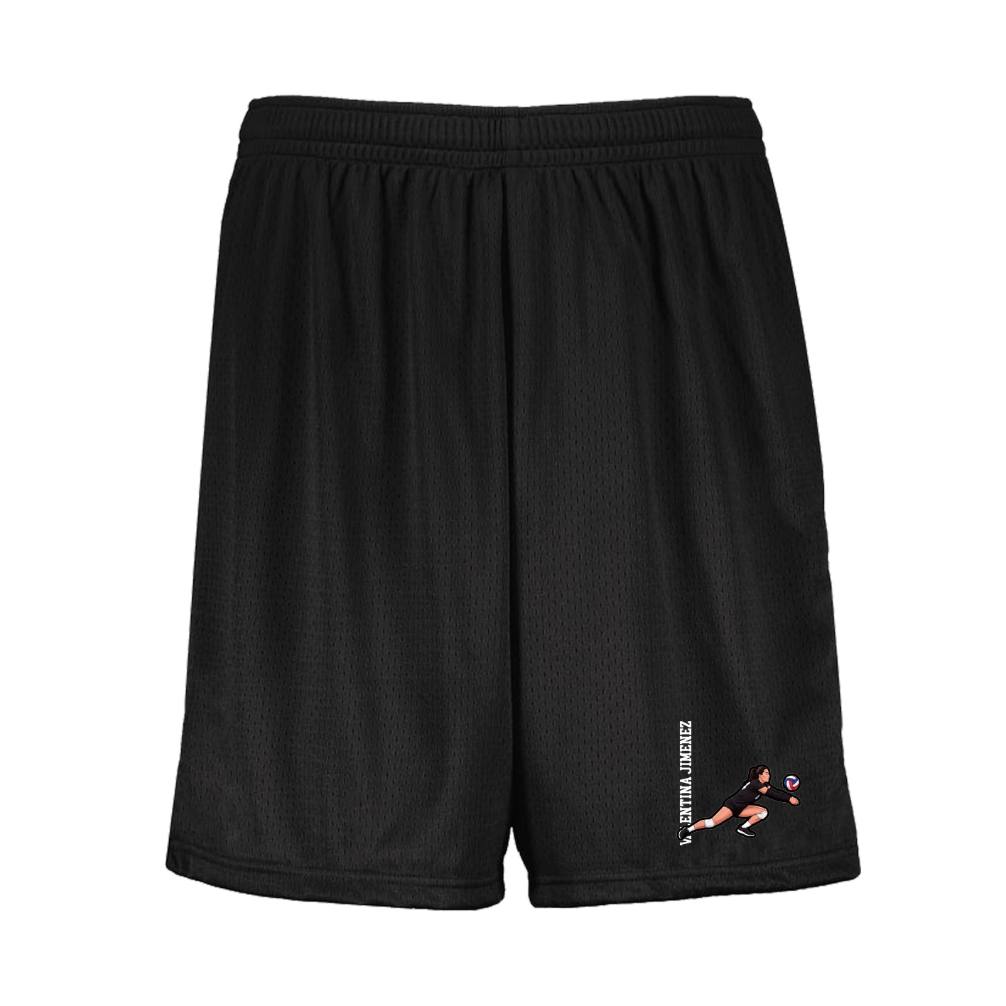 Shorts — Name Vertical in Black