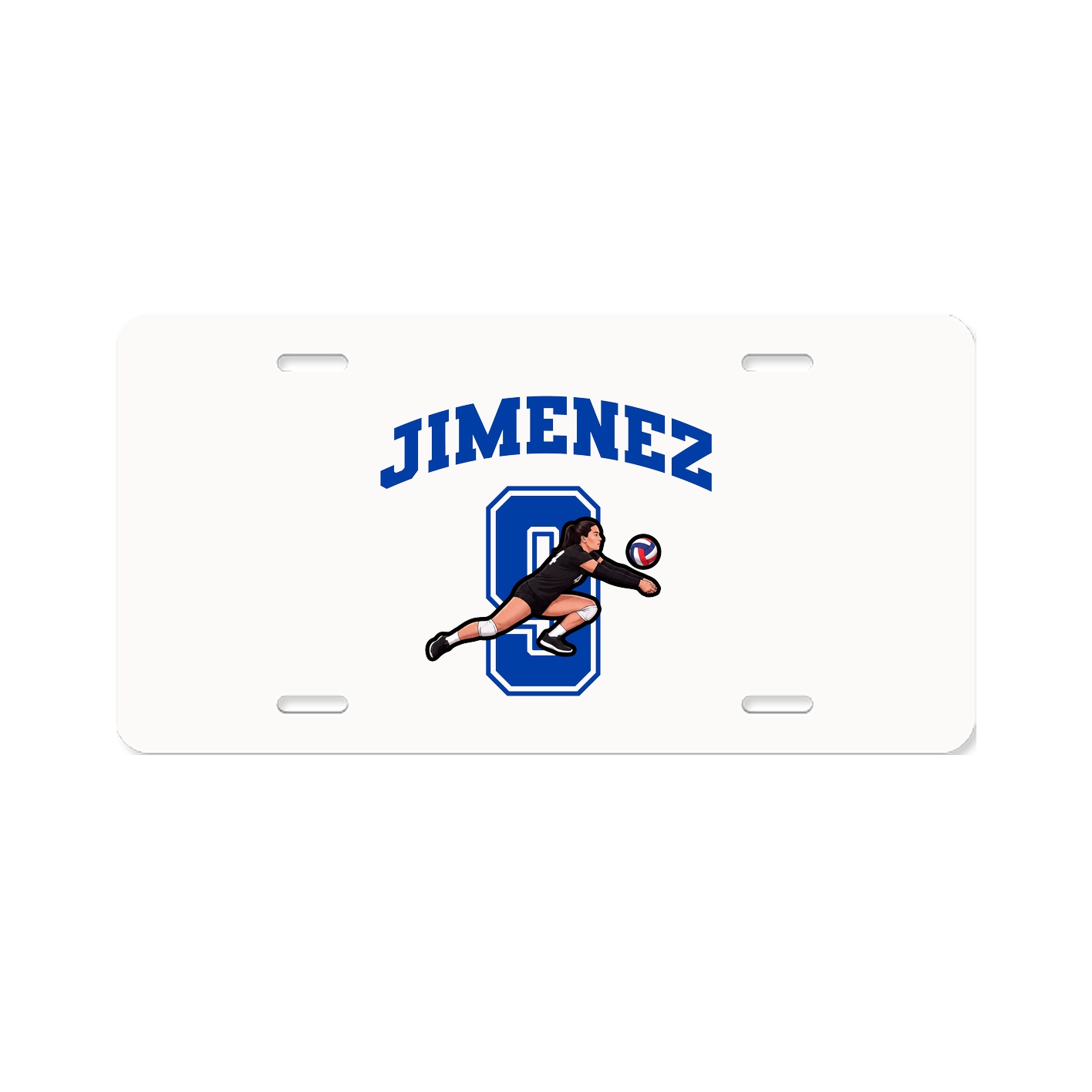 License Plate — Number in Classic