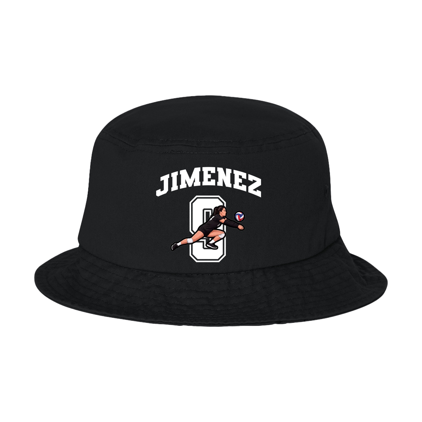 Bucket Cap — Number in Black