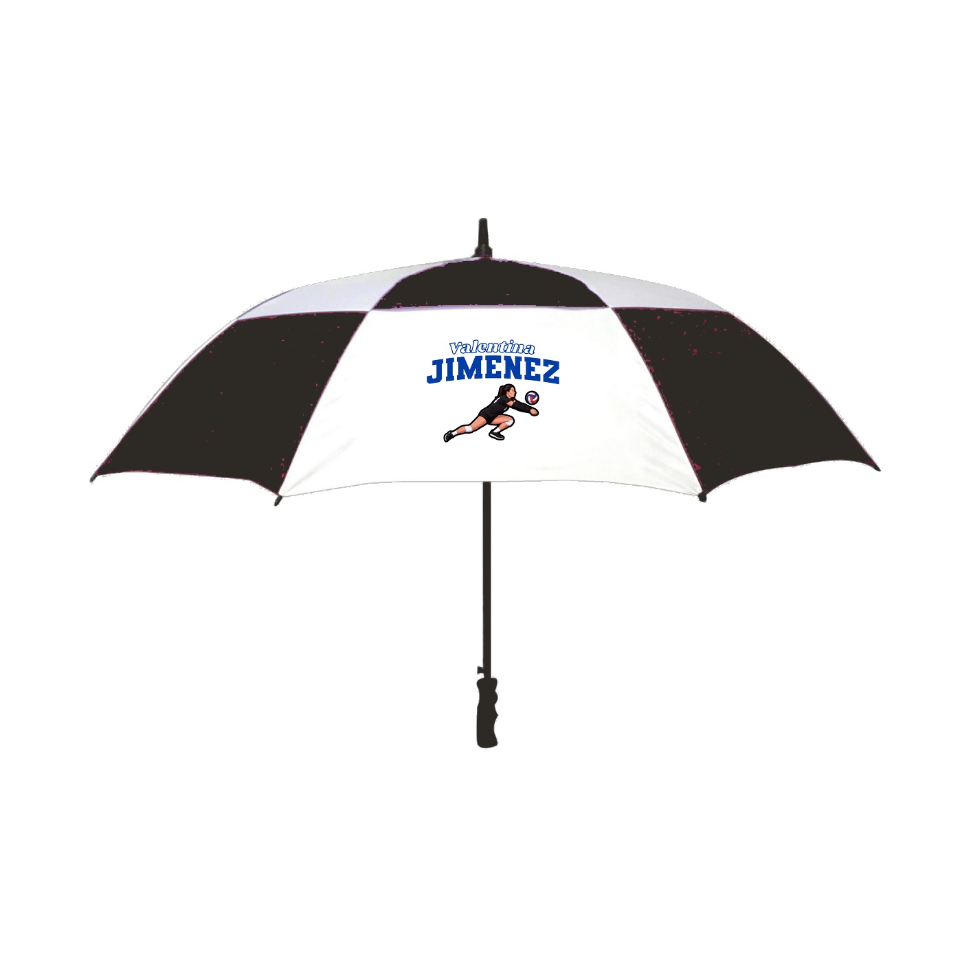 Golf Umbrella — Name Arch in Black