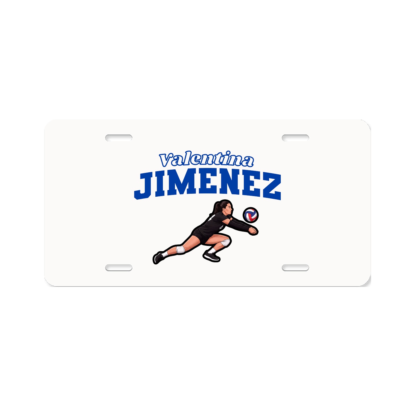 License Plate — Name Arch in Classic