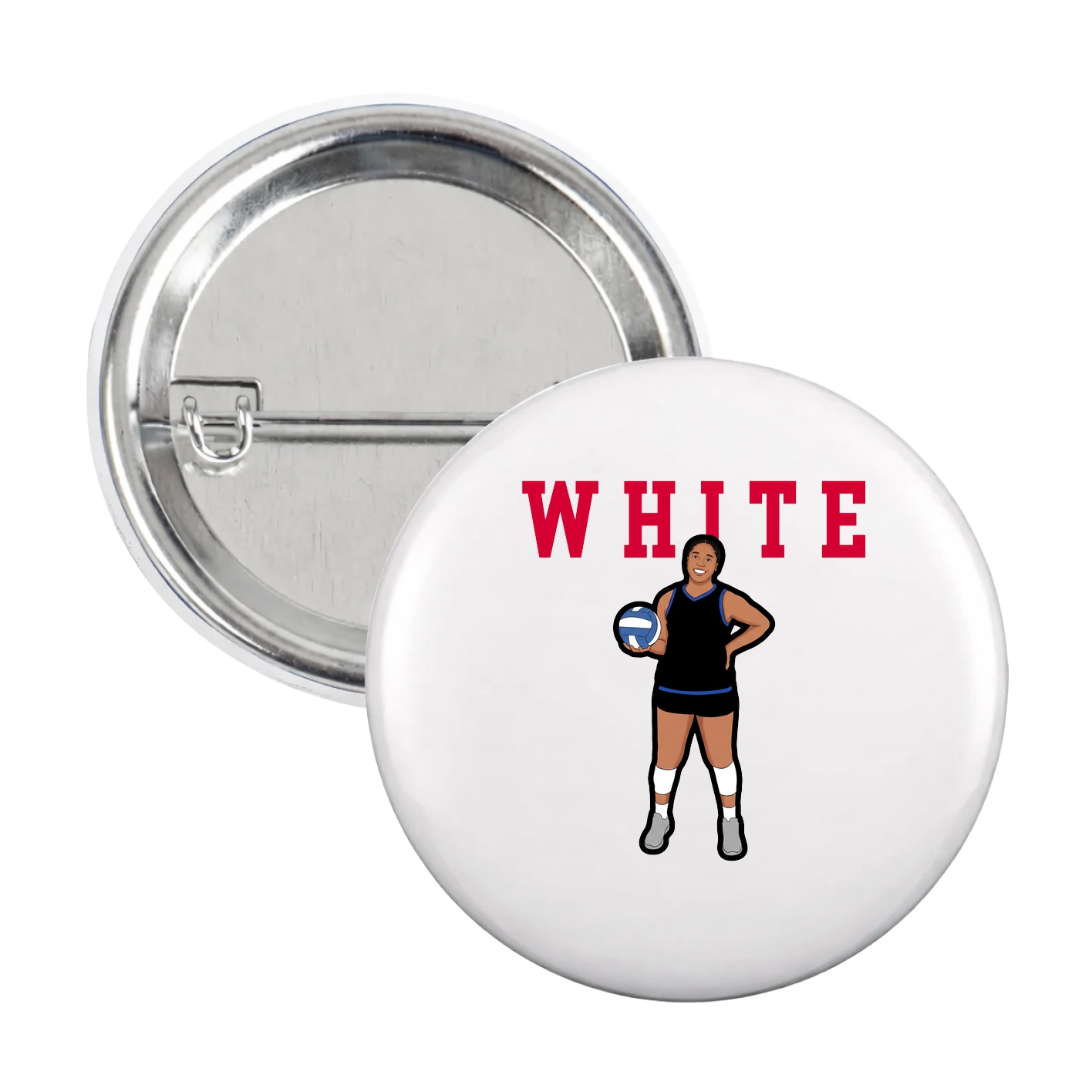 Game Day Button — Shirsey in White