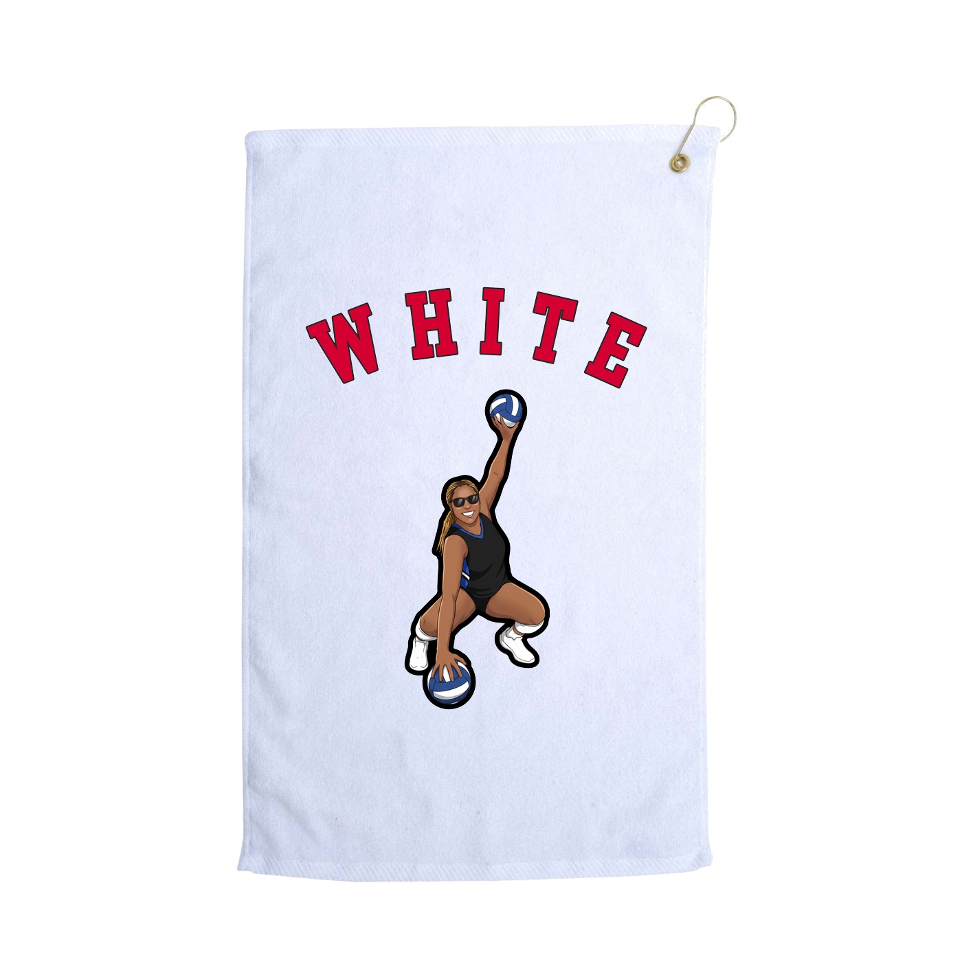 Golf Towel — Shirsey Arch in White