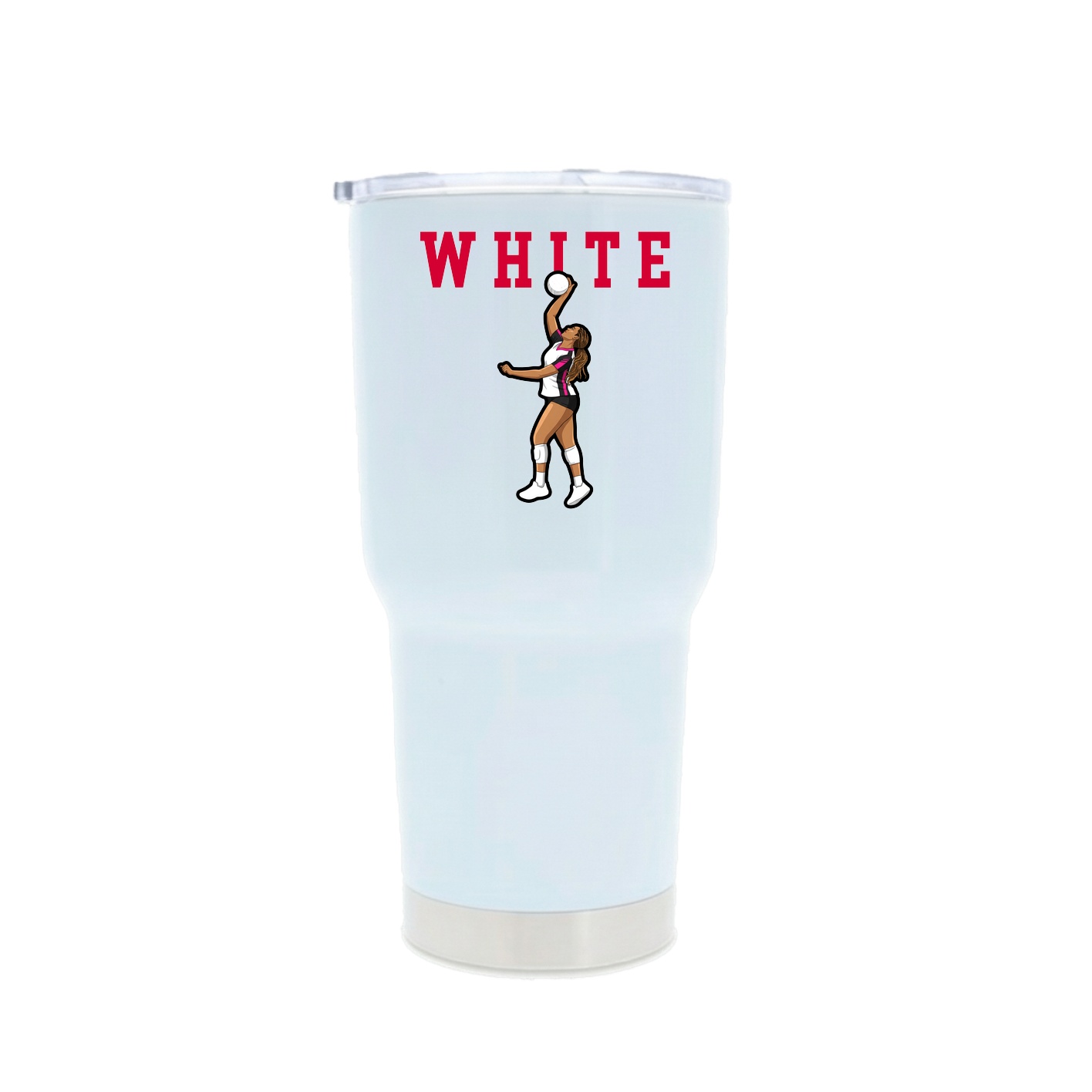 30oz Stainless Steel Tumbler — Shirsey in White